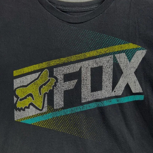 Fox Racing Legacy Shirt Mens L Regular Black Y2k CyberGoth Motocross Motorcycle - Picture 3 of 10